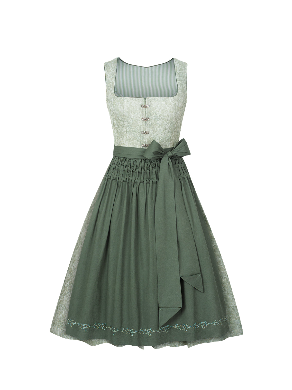 Grøn, lige sektion Dirndl Julie